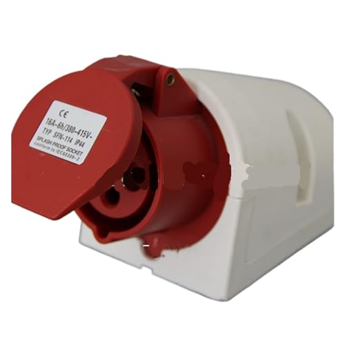 Prise étanche 32A 4P 380V IP44 protection contre projections