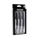 Pacinos Derma Blades for Men - Precision Straight Razor Beard Care Exfoliation Tool with 100% Stainless Steel Blades