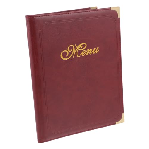OKUMEYR Menu Booklet Bar Menu Book Restaurant Holder Leather Holder Book Meal A4
