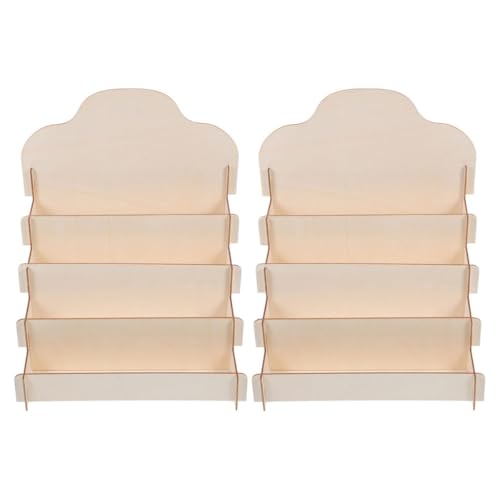 Présentoir à Cartes Bois : Solution de Rangement pour Bureau et Cosmétiques - 2