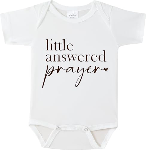 Image of BIBIBLISSBABY Pregnancy Announcement for Grandparents Gift,Little Answered Prayer Infant Reveal Ideas,Baby Announcement
