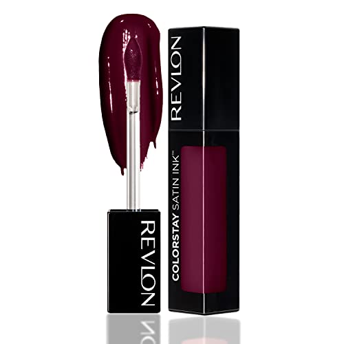 Image of REVLON Colorstay Satin INK, Comfortable, Longwear Rich 16-Hour Liquid lip Color, Formulated with Black Currant Seed Oil & Vitamin E, Reigning Red - (035) (Pack of 2)