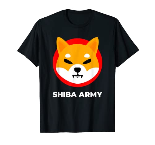 Shiba Inu Coin Crypto Token criptomoeda carteira Shiba Army t-shirt