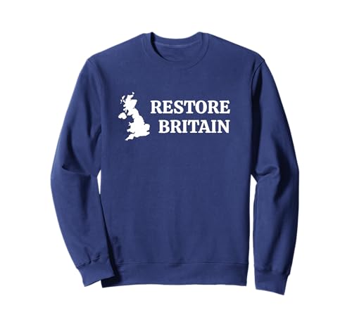Restore Britain ? UK Patriot Conservative Graphic (Navy) �g���[�i�[