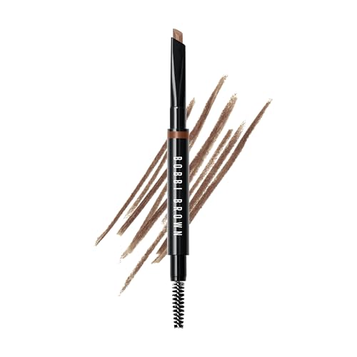 Bobbi Brown Long-Wear Brow Pencil | Long-Wearing, Waterproof Eyebrow Pencil | Dual-Ended Slanted Tip with Spoolie | No Sharpening Needed | Now Refillable, Warm Brown​
