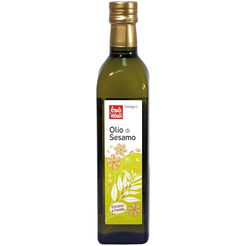 Baule Volante Olio di sesamo bio - Perfetto per Nuove Ricette - Olio Naturale di Sesamo Alimentare - 500 ml