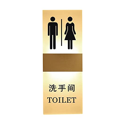 Letrero LED for inodoro masculino, femenino, niño y niña, decoración del baño, letreros de(B,40x15cm)
