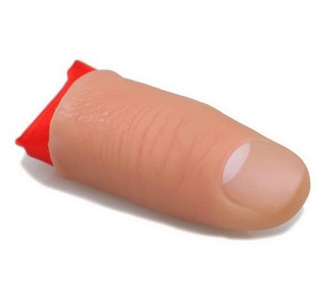 Jowxsx2 PcsThumb Tip Magic Tricks Fake Thumb Tip Silk Vanish Magic Disappearing Silk Fake Thumb Tip Magic Trick Gimmick Magician Accessory Close up Illusions Making Objects Appear/Disappear