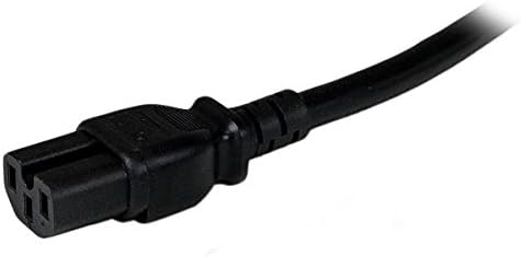 6 Feet 3 Prong Nema 5-15P to IEC-320-C15 AC Power Cord, 18AWG, 10A, 125V, E115330