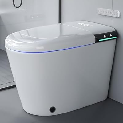 TEISVAY Smart Toilet Auto Open/Close Lid Smart Bidet Toilet with Heated Seat, Washing and Dryer Smart Toilet with Bidet Built in, Smart Toilets for Bathroom with User Habit Setting and Touch Control