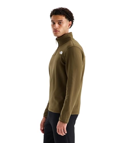 Image of THE NORTH FACE mens Cedar Trail Grid Fleece Quarter Zip Jacket | Cold Weather Top With Durable, Reinforced Bindings