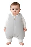 DANKA® Baby Winterschlafsack mit Beinen – Schlafsack mit Füßen aus 100 % Baumwolle –...