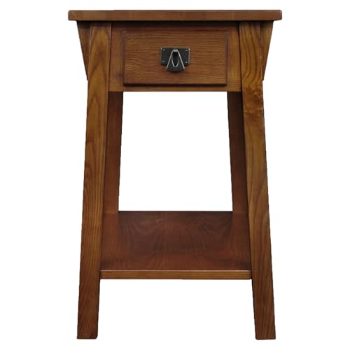 Image of Leick Home Mission End Table, 15 inch, Russet