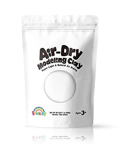 Sago Brothers Modeling Clay for Kids 24 Colors Bundle with White Molding Magic Clay for Kids Air Dry, Super Soft Clay for DIY Slime, Ultra Light Air Dry Modeling Clay for Toddlers Children Teens