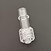25PCS 1/4'' Luer Lock Adapter Clear Polycarbonate Male Luer Lock Connector 1/4 Inch Hose Barb Fitting Kit for Connecting Hose Laboratory Equipment (6.4mm Male Luer)