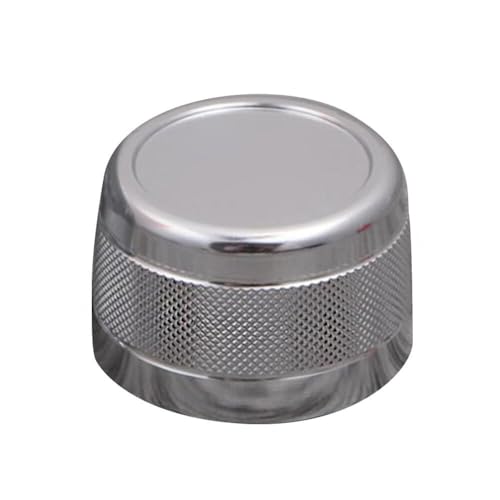 Perillas de Control de Volumen, MoreChioce Perilla de Volumen Botones del Panel Perilla de Tapa del Interruptor Accesorios Multimedia para Interiores de Automóviles Compatibles con E90 E91 E92,Plata