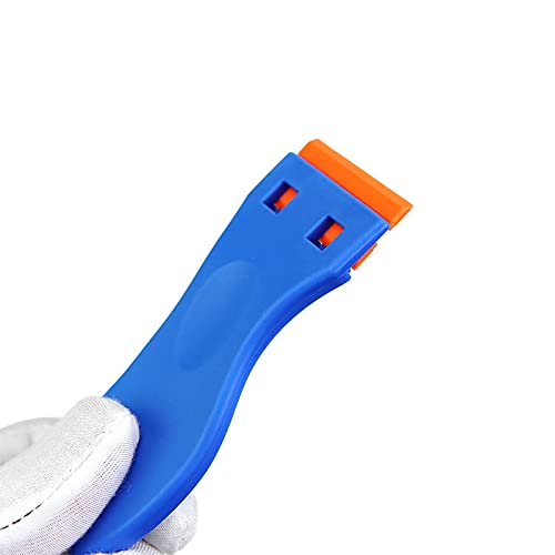 Razor Holder Shaver Hook Hanger Stand Caddy & Razor Blade Scraper Tool,Multi-Purpose Cleaning Scraper For Window Gasket Remover,Paint Scraper For Glass Labels Decals Sticker Adhesive Tape Stovetop #TOP5