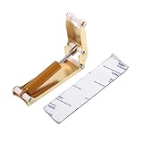 TOMETURE Metall Klavier Fallbrett Verzögerer D112 in Gold mit Langsam Schließendem Mechanismus zum Schutz der Klavierabdeckung für Aufrechte Klaviere