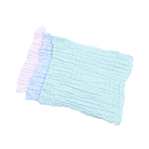 Kisangel 5 Piezas Babero Toallas De Saliva Para Bebés Toalla De Color Sólido Toalla Cuadrada Color Aleatorio