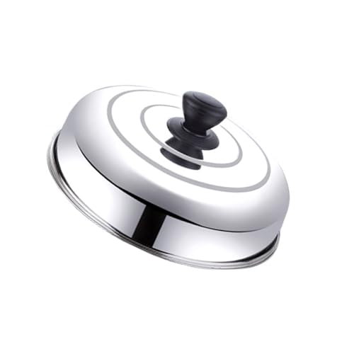 XISAOK Stainless steels Wok Lid Skillets Covers Pan Replacement Lid Cooking Pots Covers for Home Hotel Restaurant Enduring,Wok Lid