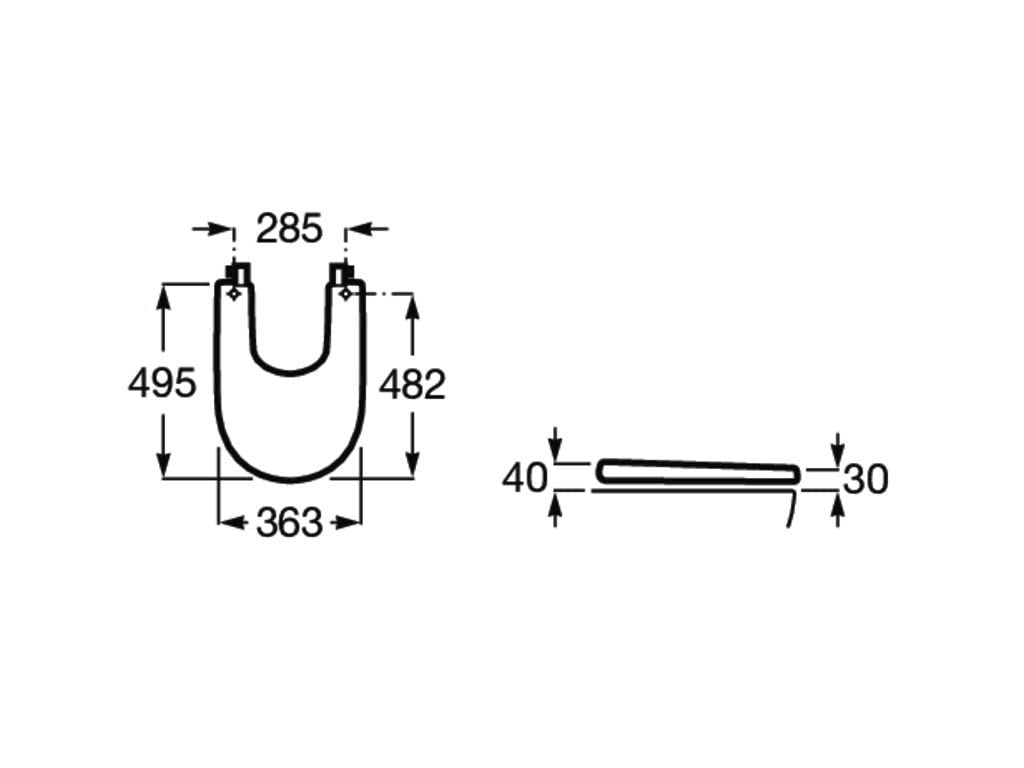 Roca Tapa Bide Supralit Meridian-N Compacto Blanco A8062AB00B