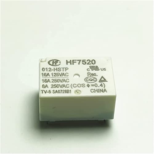 Relé HF7520-005 de 24V y 16A, lote de 2 piezas con 4 pines AMUCK 2