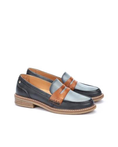 Image of PIKOLINOS Aldaya W8J-3541 Women's Loafers - Premium Calfskin Leather Slip-On - Lightweight Comfort, Removable Insole, Medium & Wide Width Ergonomic Everyday Support
