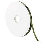 PATIKIL 0.28 Inch Wide 100 Yards Satin Ribbon, Double Face Solid Crafts Roll for Party Home DIY Wrapping Decoration Olive Green