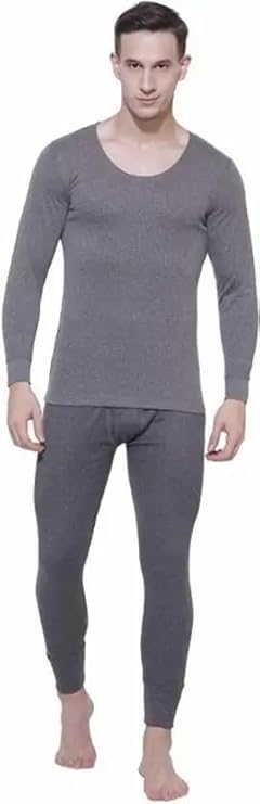 jockey Men's Cotton Thermal Set (Black)-picture-34