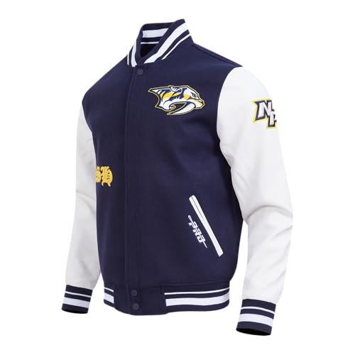 Image of Pro Standard Mens NHL Old English Varsity Jacket