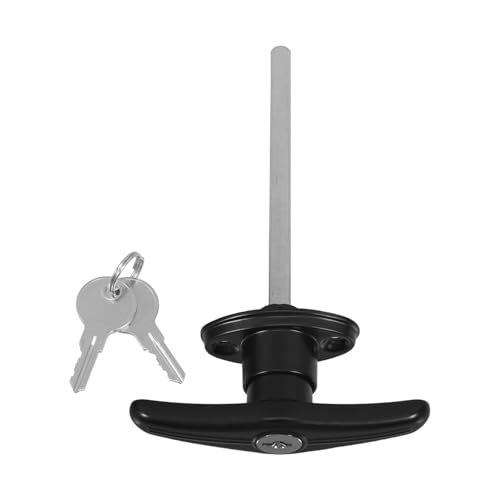 Cerradura manilla T para evitar robos y asegurar puertas de garaje aguantando el clima exterior 2