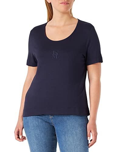 NAULOVER Top Camiseta, Marino, 40 para Mujer