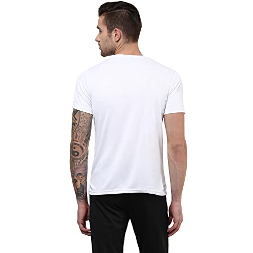 Image of berge' Men Instadry Dryfit Round Neck Sports Tshirt for Badminton, Running Activity, Casual Plain Tshirt for Men's, Regular Fit Gym Wear Tees, Half Sleeve Tshirt for Men for Exercise