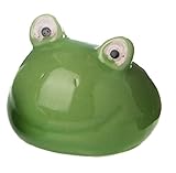 Schwimmtiere aus Porzellan schwimmend als Teich Deko - Deko für Vogeltränke, Fische, Gartenteich, Frosch, Gartendeko (Frosch)
