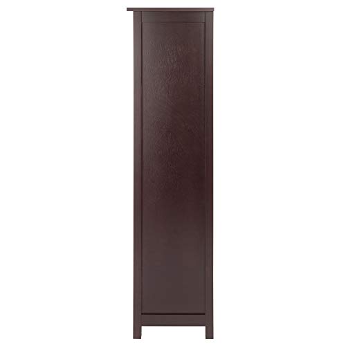 Winsome Wood Milan Storage/Organization, Tall, Antique Walnut #TOP4