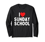 Photo Gallery i love sunday school maglia a manica Photo Gallery i love sunday school maglia a manica
