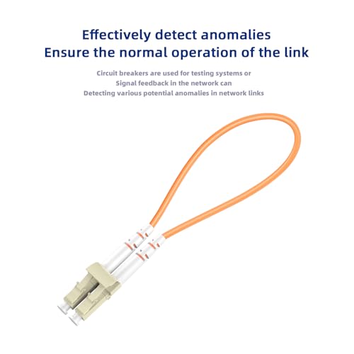 Image of 10pack LC Multimode OM2 Fiber Loopback Adapter with Pull Tab, for Fiber Optic Testing and Equipment Diagnostics 2pcs /Bag
