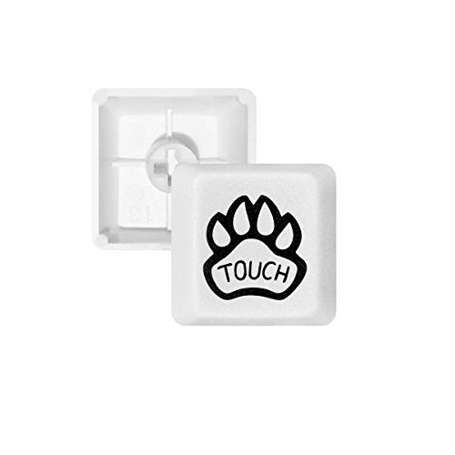 Keycaps PBT Clavier Mécanique DIY Blanc OEM sans Marquage Patte de Chien R2