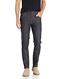 nudie thin finn selvage Slim Fit Jeans aus Denim mit Kontrastnähten und schmal zulaufendem Bein