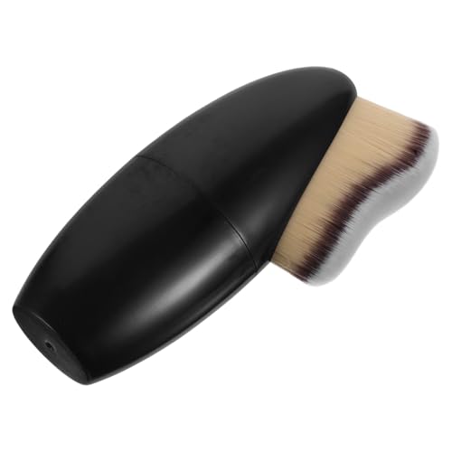 VILLCASE Brocha de Base para Mujer Negra, Pincel Aplicador de Maquillaje en Polvo, Multifuncional para Base, Polvos y Maquillaje Corporal, Diseño Compacto para Retoques Fáciles en