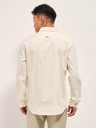 Image of THE BEAR HOUSE Men's Checked Tailored Fit Formal Shirt