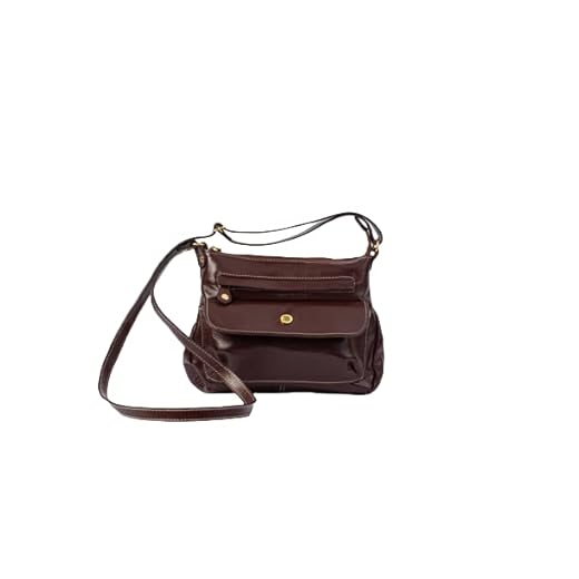 Bolsa Transversal Feminina Selma, Bolsa Tiracolo em Couro Legitimo, Alças Ajustáveis - Betania Couros (Café)