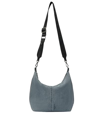 Sac à épaule LIEBESKIND BERLIN souple et léger en denim bleu gris