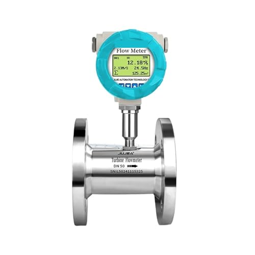 デジタルタービン流量計 ディーゼル ガソリン ミルク 水 燃料センサー 4-20mA出力 電磁式水流量計 水/ガソリン/ディーゼル/灯油(DN25-Pulse-SS316)