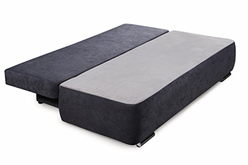 Collection AB Factory Schlafsofa, Stoff, hellgrau, 93 x 193 x 72 cm – Bild 5