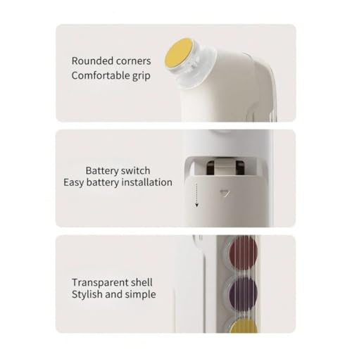 Image of Electric Nail Trimmer for Baby, Baby Nail Trimmer, Baby Nail Cutter, Nail Trimmer for New Born Baby, Kids Nail Cutter with Light (Multi), 1 Count