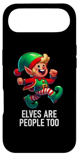 Christmas Xmas Elves Are People Too Funny North Pole Design �X�}�z�P�[�X iPhone Air �p