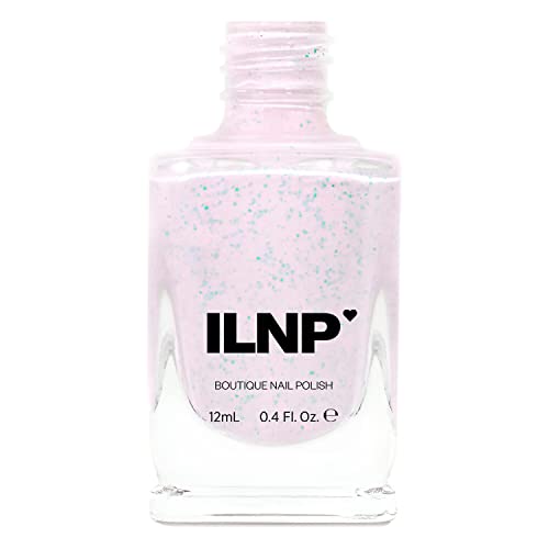 Image of ILNP With Sprinkles - Delicate Macaron Pink Speckled Nail Polish