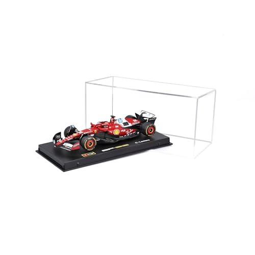 Bburago – Ferrari SF-25 F1 2025#16 Leclerc mit Helm, Diecast-Modellauto 1:43, Vitrinenmodell mit Sockel und Ferrari-Lizenz, detailgetreu, empfohlenes Alter 14+ Jahre
