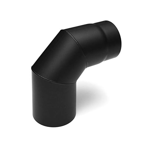 raik SH019-150-sw Raik Rauchrohrbogen/Ofenrohr 150mm - 90° schwarz